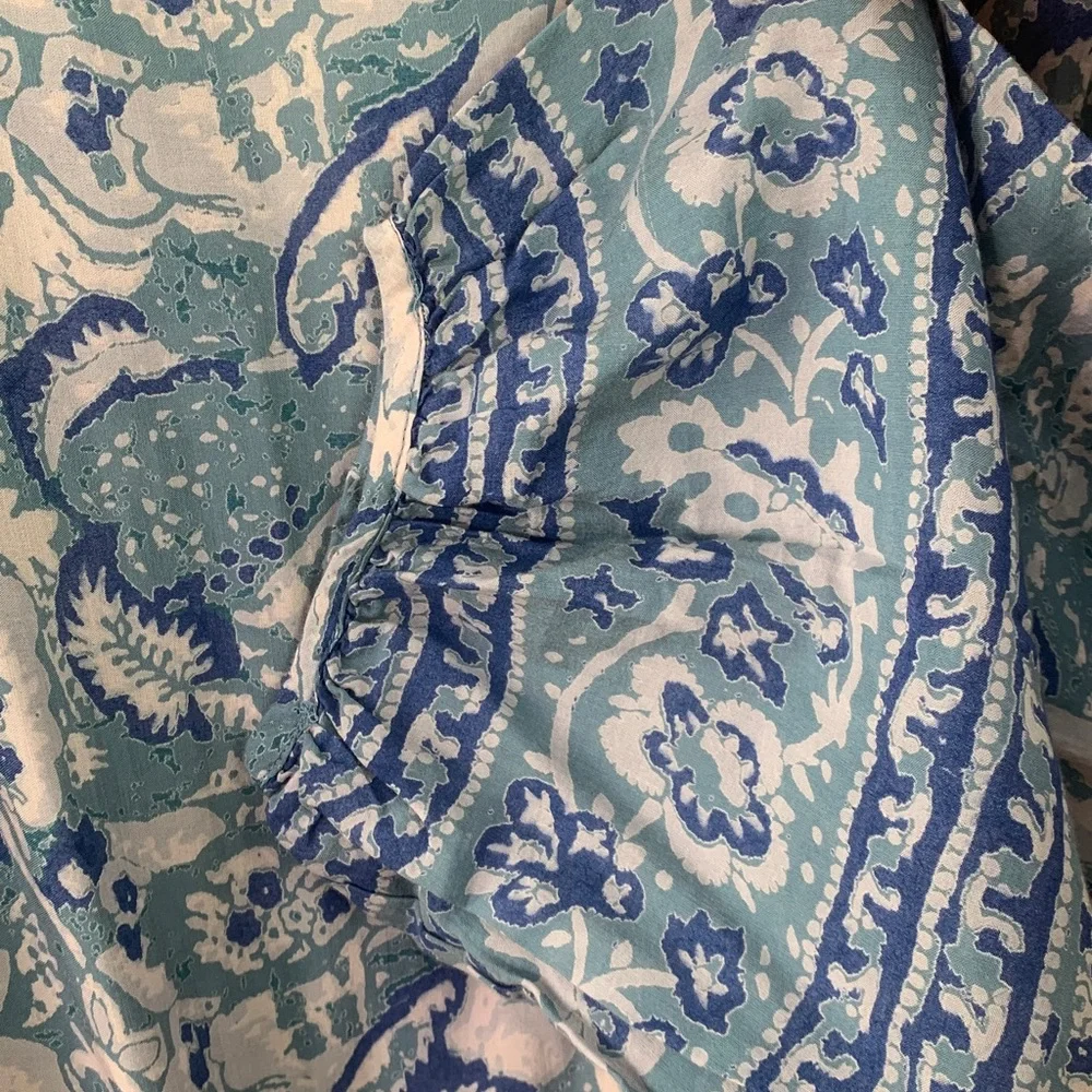Free People Silver Sun Floral Blouson Dress